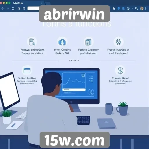 explorando as funcionalidades do site abrirwin